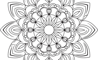 abstract floral pattern design element