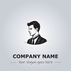 A Man logo company design illustration
