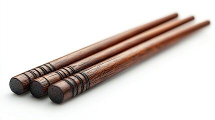 traditional wooden chopsticks isolated on white background ideal for culinary designs asian cuisine themes and food presentation projects