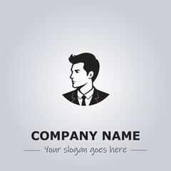 A Man logo company design illustration
