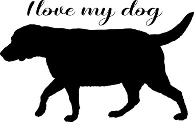 og silhouette, dog, dog breeds, logo, vector, silhouette, i love my dog, animal, illustration, icon, sign, design, black, symbol, pet, love

