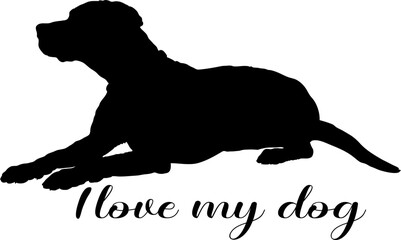 og silhouette, dog, dog breeds, logo, vector, silhouette, i love my dog, animal, illustration, icon, sign, design, black, symbol, pet, love
