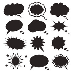 Chat Bubble Silhouette Collection