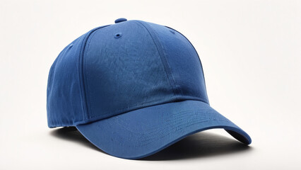 Fototapeta premium Solid Color Blue Baseball Cap Mens Womens Plain Hat