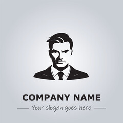 A Man logo company design illustration
