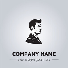 A Man logo company design illustration
