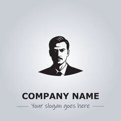 A Man logo company design illustration
