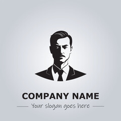 A Man logo company design illustration
