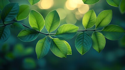 vibrant abstract circular green bokeh background with soft nature light and blurred spring elements perfect for fresh and serene design projects