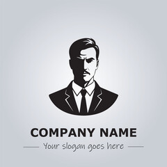 A Man logo company design illustration
