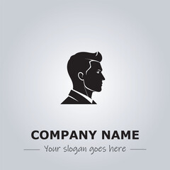 A Man logo company design illustration
