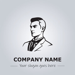 A Man logo company design illustration
