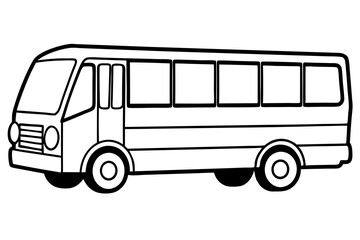 Urban Bus Line Illustration