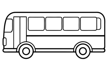 Urban Bus Line Illustration