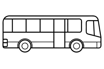 Urban Bus Line Illustration