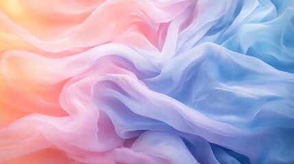 Obraz premium Pastel Dream: A Symphony of Soft Hues in Draped Fabric