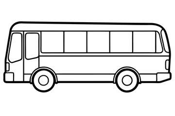 Urban Bus Line Illustration