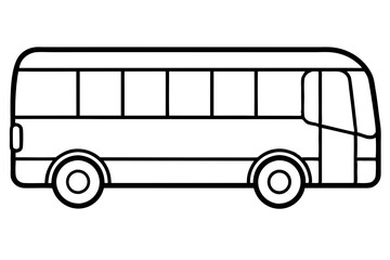 Urban Bus Line Illustration