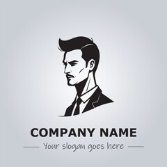 A Man logo company design illustration

