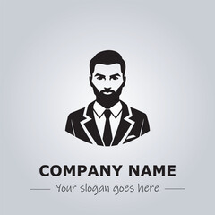A Man logo company design illustration
