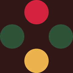 Christmas and New Year circle pattern, perfect for festive backgrounds, textiles, and wallpapers. High quality vector design for joyful holiday decor.