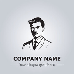 A Man logo company design illustration
