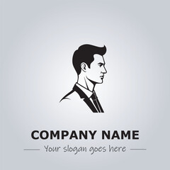 A Man logo company design illustration
