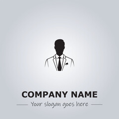 A Man logo company design illustration
