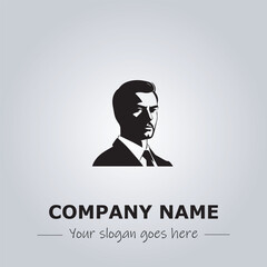 A Man logo company design illustration
