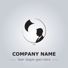 A Man logo company design illustration
