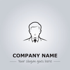 A Man logo company design illustration
