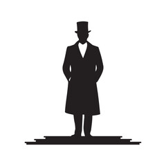 silhouette of a businessman
