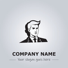 A Man logo company design illustration

