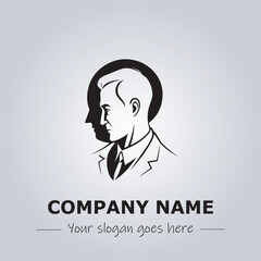 A Man logo company design illustration
