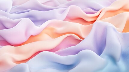 Obraz premium Pastel Dream: A Symphony of Soft Hues in Draped Fabric