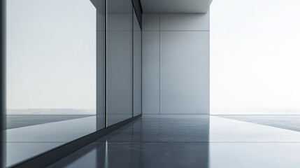 A collection of realistic glass plate banners, featuring transparent window mockups with light reflections, perfect for showcasing mirrors or display panels