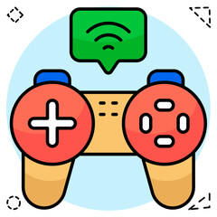 A unique design icon of smart gaming