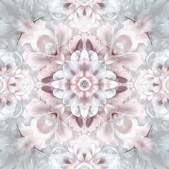 Elegant pink and white floral pattern
