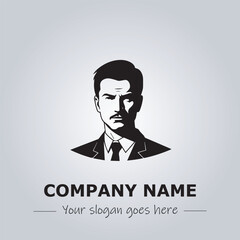 A Man logo company design illustration
