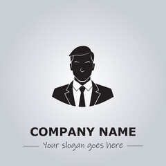 A Man logo company design illustration
