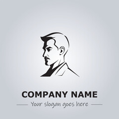 A Man logo company design illustration
