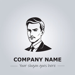 A Man logo company design illustration
