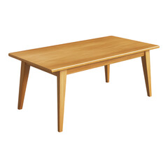 Modern Wooden Table with Clean Lines and Minimalist Design for Contemporary Living Spaces