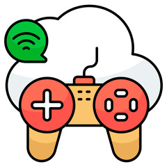 Modern design icon of smart gaming