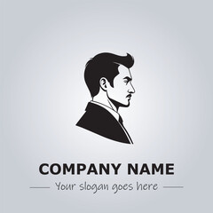 A Man logo company design illustration
