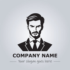 A Man logo company design illustration

