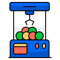 Trendy design icon of claw machine