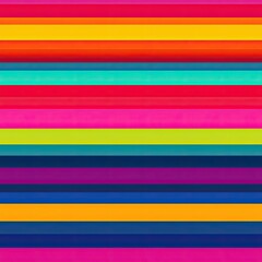 Bold Rainbow Stripes Seamless Pattern Vibrant Design for Fashion Web and Print