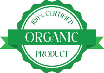 Certified green organic Product Label
