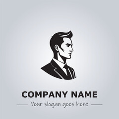 A Man logo company design illustration
